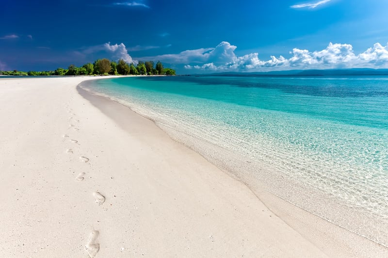 Beach with clear water